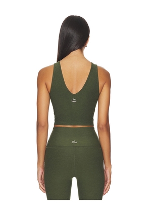 Beyond Yoga Spacedye Good Day Cropped Tank Top in Dark Green. Size S. Also in XS, L.