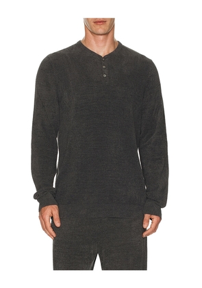 Barefoot Dreams CCUL Henley in Grey. Size S. Also in XL/1X.