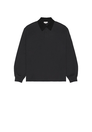 AGOLDE Marius Rugby in Black. Size M. Also in S, L.