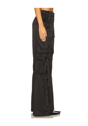 AKNVAS Odin Tie Trousers in Black. Size 12. Also in 4, 8.