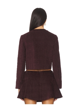 Amanda Uprichard Braswell Jacket in Burgundy. Size M. Also in L, S, XS.
