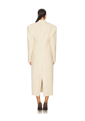 The Andamane Ottavia Coat in Ivory. Size 40/S. Also in 38/XS.