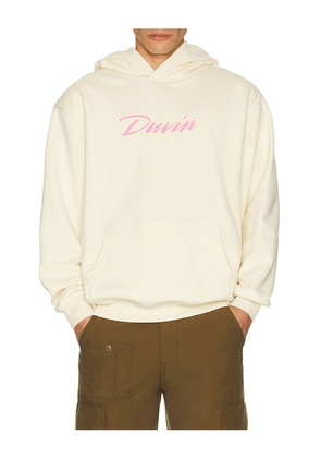 Duvin Design Genuine Photo Hoodie in Cream. Size M. Also in L, XL/1X.