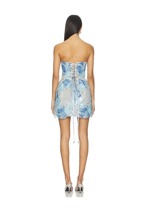 Bronx and Banco Jasmine Maraya Strapless Mini Dress in Blue. Size M. Also in S, L, XL.