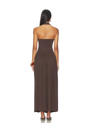 Aya Muse Quill Dress in Chocolate. Size M. Also in XS.
