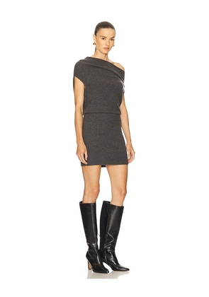 Brochu Walker Lori Sleeveless Mini Dress in Charcoal. Size M. Also in S, L.
