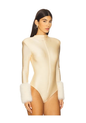 Bronx and Banco Eleanor Bodysuit in Cream. Size M. Also in L.