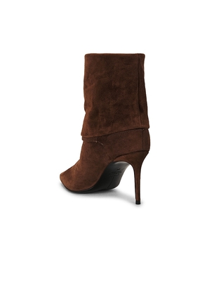 BLACK SUEDE STUDIO Simone 80 Boot in Brown. Size 37. Also in 36, 39, 40, 41.