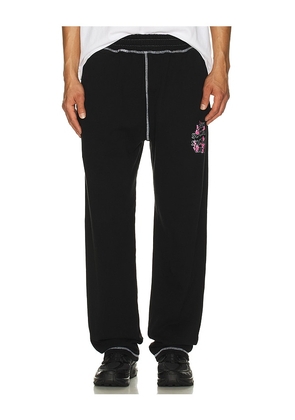 Anti Social Social Club Contrast Stitch Sweats in Black. Size M. Also in S, L, XL/1X.