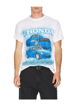 CPTN Apparel Top Down Tee in White. Size M. Also in S, L.