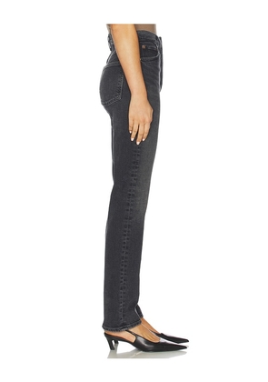 AGOLDE 90s Pinch Waist High Rise Long Straight Jeans in Black. Size 24. Also in 25, 26, 27, 29, 31.