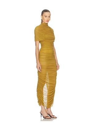 Camila Coelho Rocio Midi Dress in Chartreuse in Green. Size M. Also in XS, XXS, S, L.