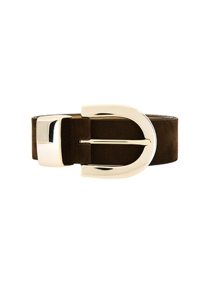 BLACK SUEDE STUDIO Mena Belt in Brown. Size M. Also in L.