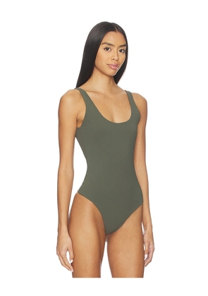 EAVES Nera Bodysuit in Army. Size M. Also in L, S, XL, XS.