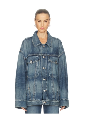 AGOLDE Reworked Wayne Jacket in Blue. Size M. Also in S.