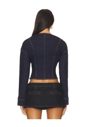 BY.DYLN Maxine Top in Blue. Size M. Also in XS, S, XL.