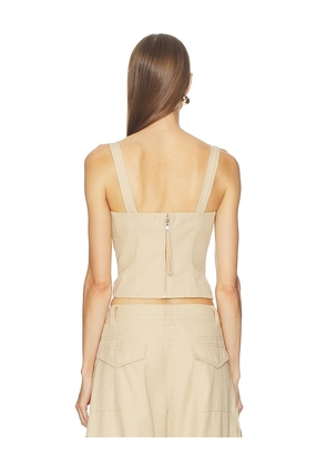 Camila Coelho Gigi Top in Beige. Size M. Also in XXS, XS, S, L, XL.