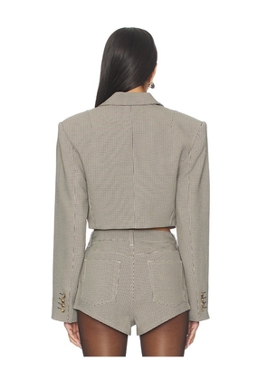 AFRM Petra Cropped Blazer in Cream. Size M. Also in L, XL.