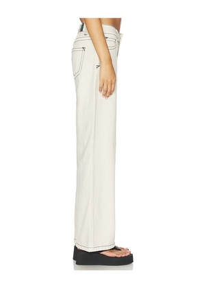 Abrand 99 Baggy Jeans in White. Size 26. Also in 24, 30, 33.