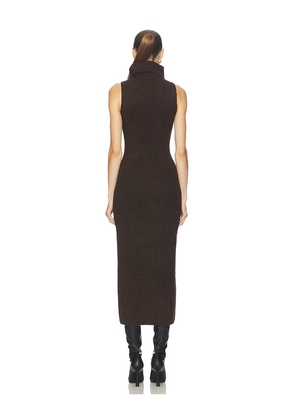 Camila Coelho Noel Maxi Dress in Brown. Size M. Also in XS, XXS, S, L, XL.
