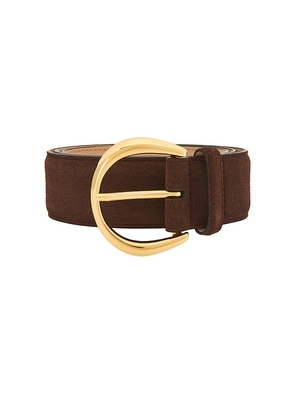 B-Low the Belt Odessa Suede Belt in Chocolate. Size S. Also in XS, M.