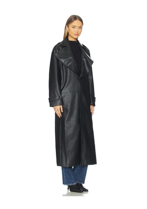 Bardot Reilia Faux Leather Coat in Black. Size S/M. Also in M/L.