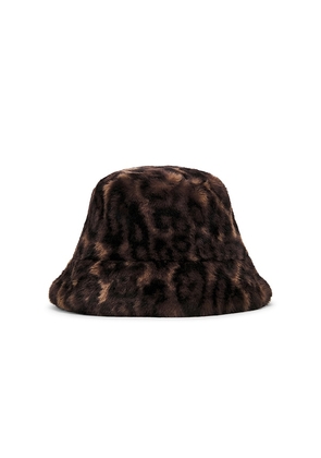 Apparis Amara Bucket Hat in Brown.