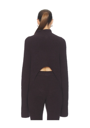 Camila Coelho Nika Sweater in Chocolate. Size M. Also in XS, L.