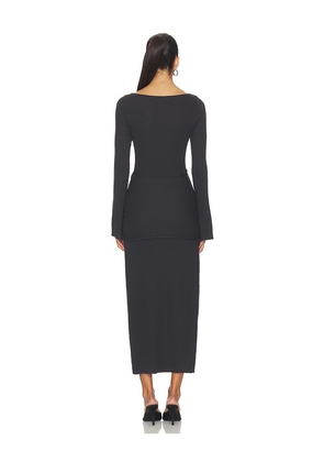 ASTR the Label Arwyn Sweater Dress in Charcoal. Size M. Also in L, S, XS.