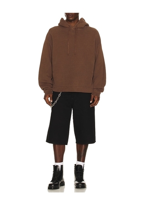 AGOLDE Salford Hoodie in Burgundy. Size M. Also in S, L.