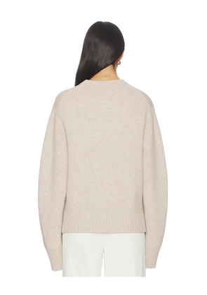 EAVES Emely Structured Sweater in Beige. Size L. Also in XS, XXS, S, M, XL.