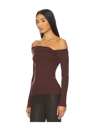 ASTR the Label Daniella Sweater in Brown. Size M. Also in L, S, XL.