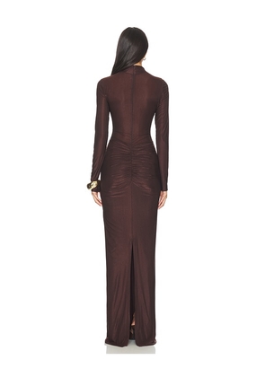 DELFI Jadienne Dress in Chocolate. Size M. Also in XS, S.