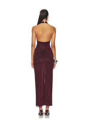 DELFI Genevieve Dress in Burgundy. Size M. Also in XS, S, L.