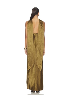 Amanda Uprichard x REVOLVE Ashton Maxi Dress in Olive. Size M. Also in L, S.