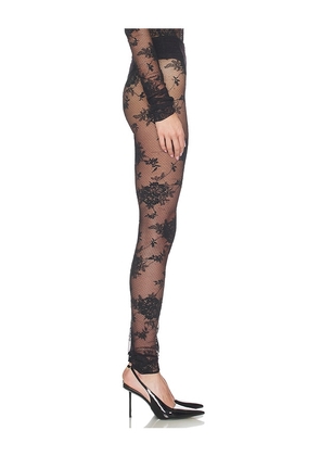 The Andamane Zillah Lace Leggings in Black. Size 40/S. Also in 38/XS, 42/M, 44/L.