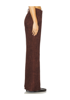 Amanda Uprichard x REVOLVE Slater Suede Pants in Chocolate. Size M. Also in L, S, XS.