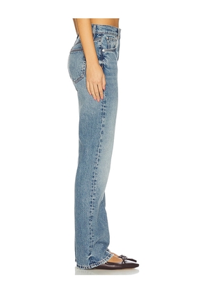 ANINE BING Katherine Straight Leg in Blue. Size 24. Also in 25, 26, 29.