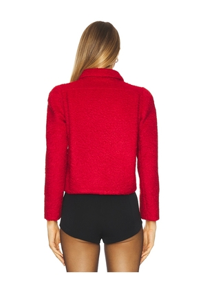 Des Phemmes Jacket in Red. Size 40/S. Also in 38/XS, 44/L.