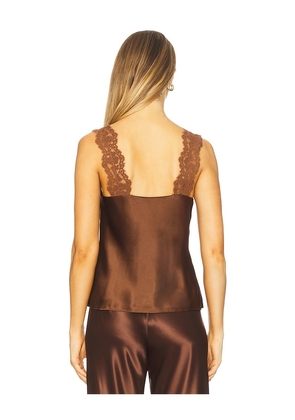 CAMI NYC Ola Camisole in Brown. Size M. Also in XS, S.