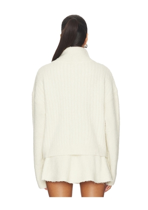 GUIZIO Mila Zip Up Jacket in Ivory. Size M. Also in XXS, XS, S, L, XL.