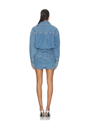 Essentiel Antwerp Ilene Denim Dress in Blue. Size 34. Also in 36, 38.