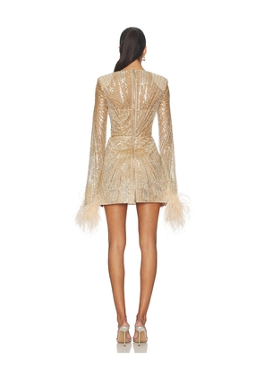 Bronx and Banco Tokyo Mini Dress in Metallic Gold. Size L. Also in XS, S, M.