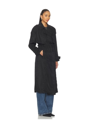 ALLSAINTS Linnie Trenchcoat in Black. Size M. Also in L.