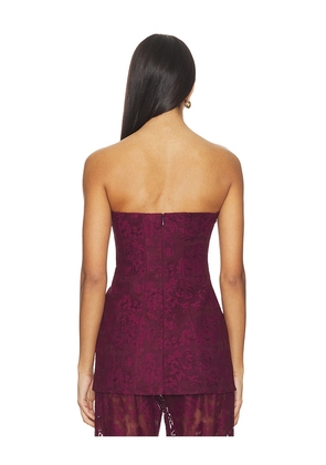 Amanda Uprichard x REVOLVE Linda Tunic in Wine. Size M. Also in L, S, XS.