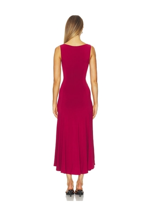 GUIZIO Daye Midi Dress in Red. Size S. Also in XXS, XL, XXL.