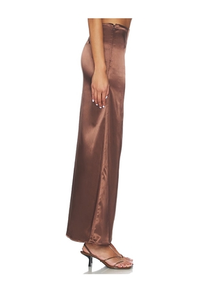 ALL THE WAYS Mela Skirt in Brown. Size M. Also in XS, S.