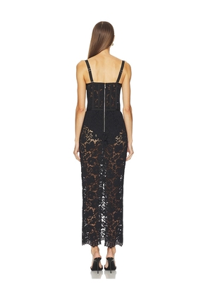 Camila Coelho Adilia Midi Dress in Black. Size M. Also in L, S, XL, XS, XXS.