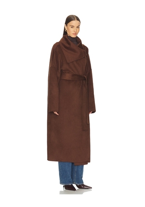Camila Coelho Mirta Coat in Brown. Size M. Also in XXS, XS, S, L, XL.