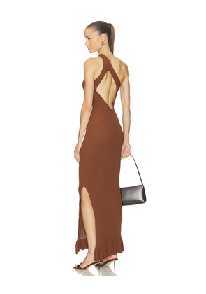 Casona La Seductora Dress in Brown. Size S/M. Also in XS/S, XXS/XS, M/L.